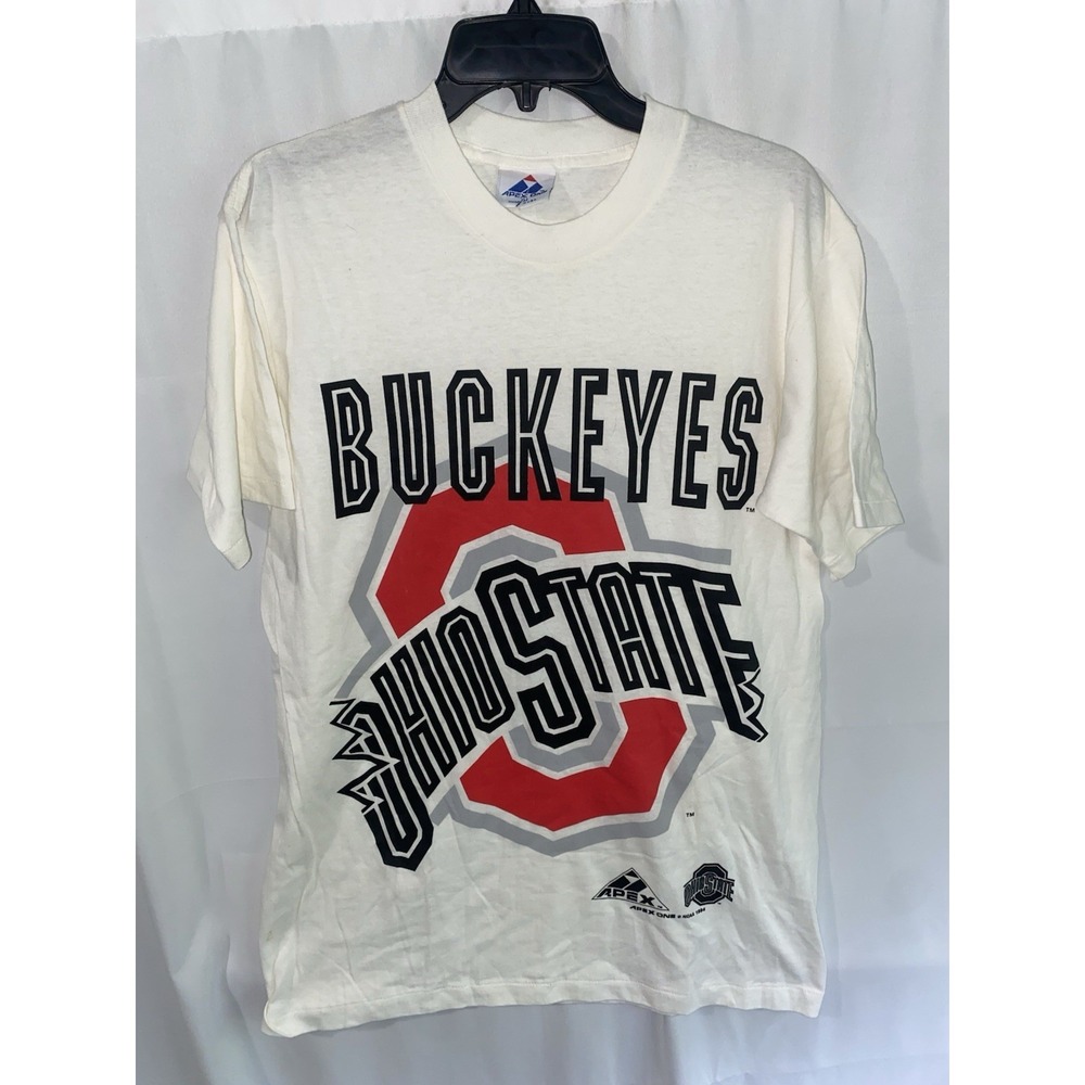 Vintage 90s Ohio State Buckeyes Apex One Single Stitch‎ T Shirt Size Medium USA